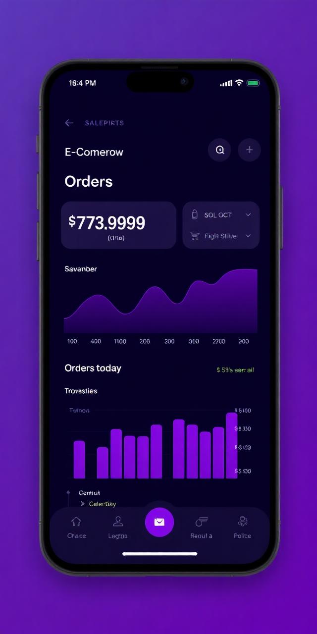 Dashboard Vendite E-Commerce Mobile