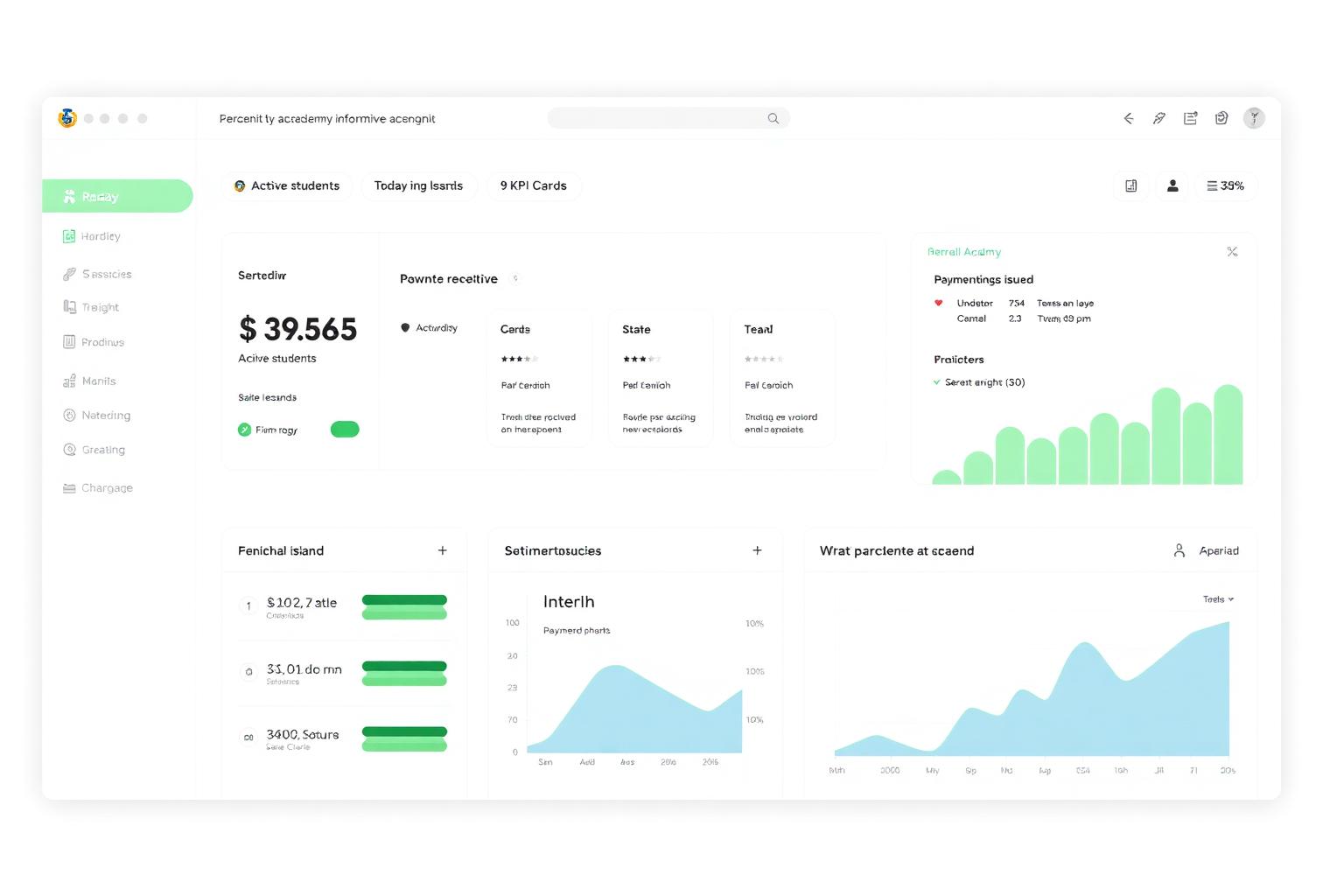 Dashboard Accademia Desktop
