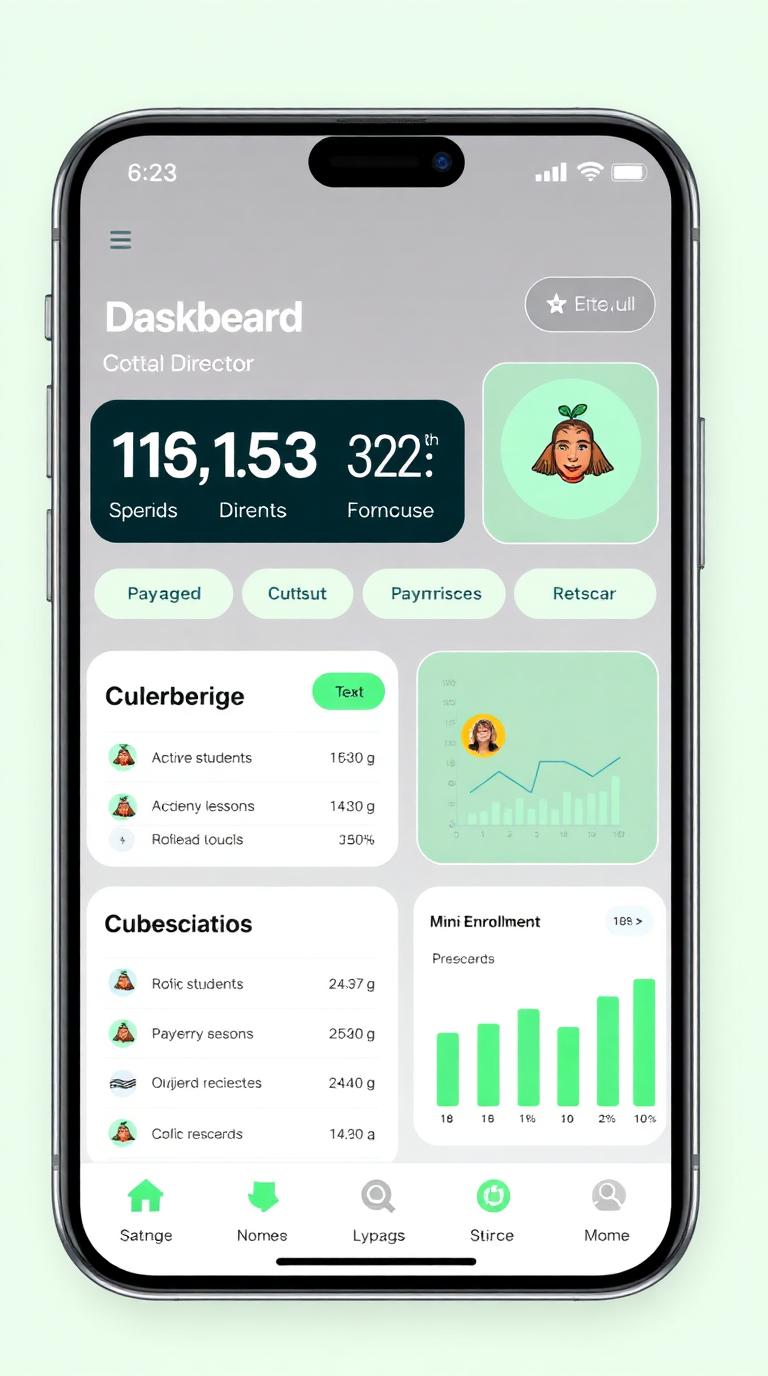 Dashboard Accademia Mobile