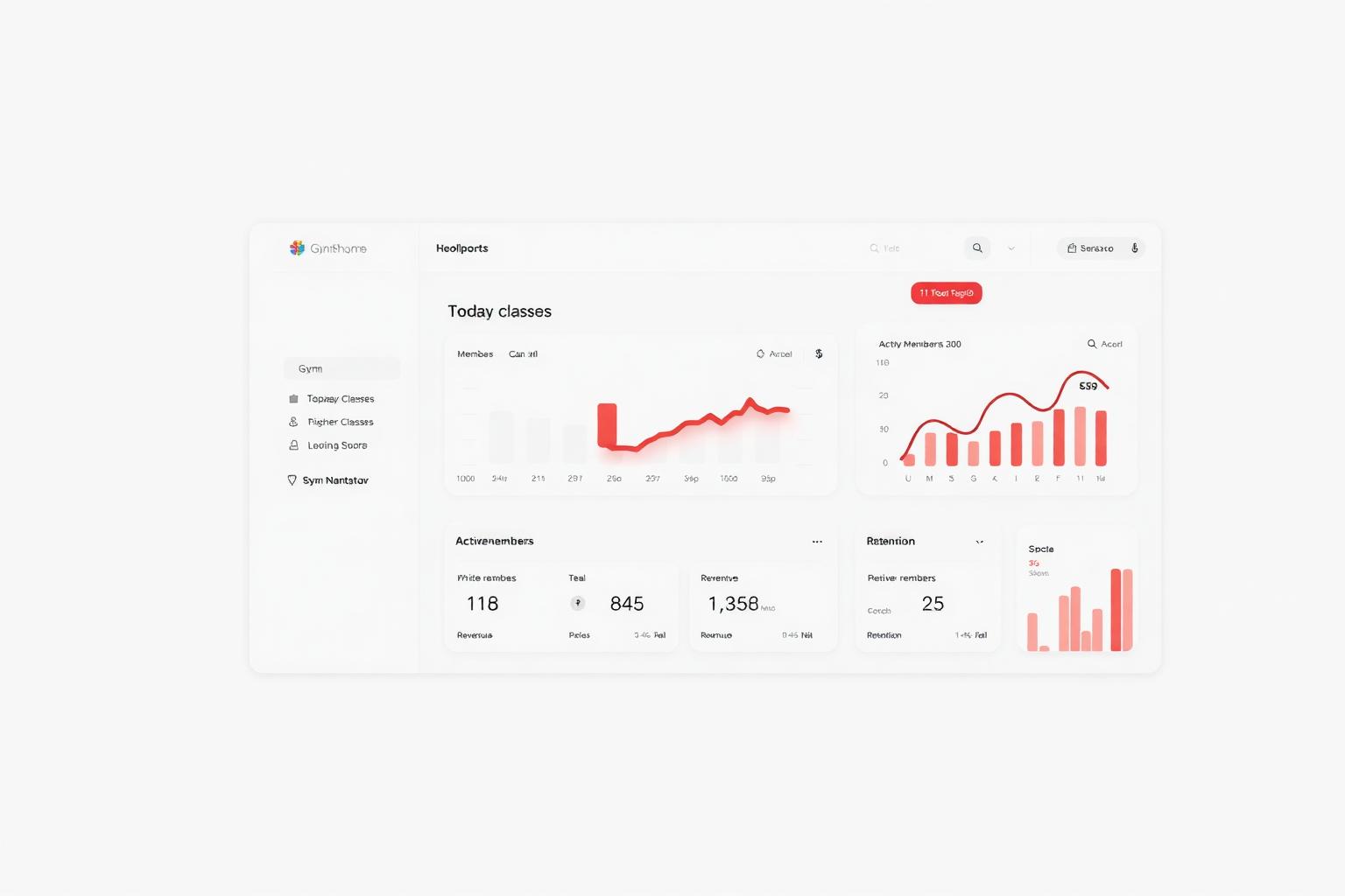 Dashboard Palestra Desktop