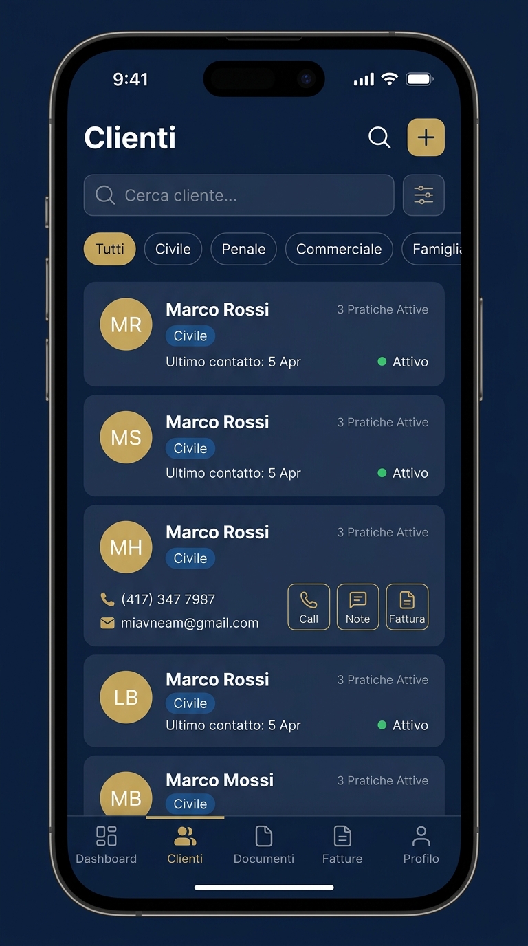 Gestione Clienti Mobile