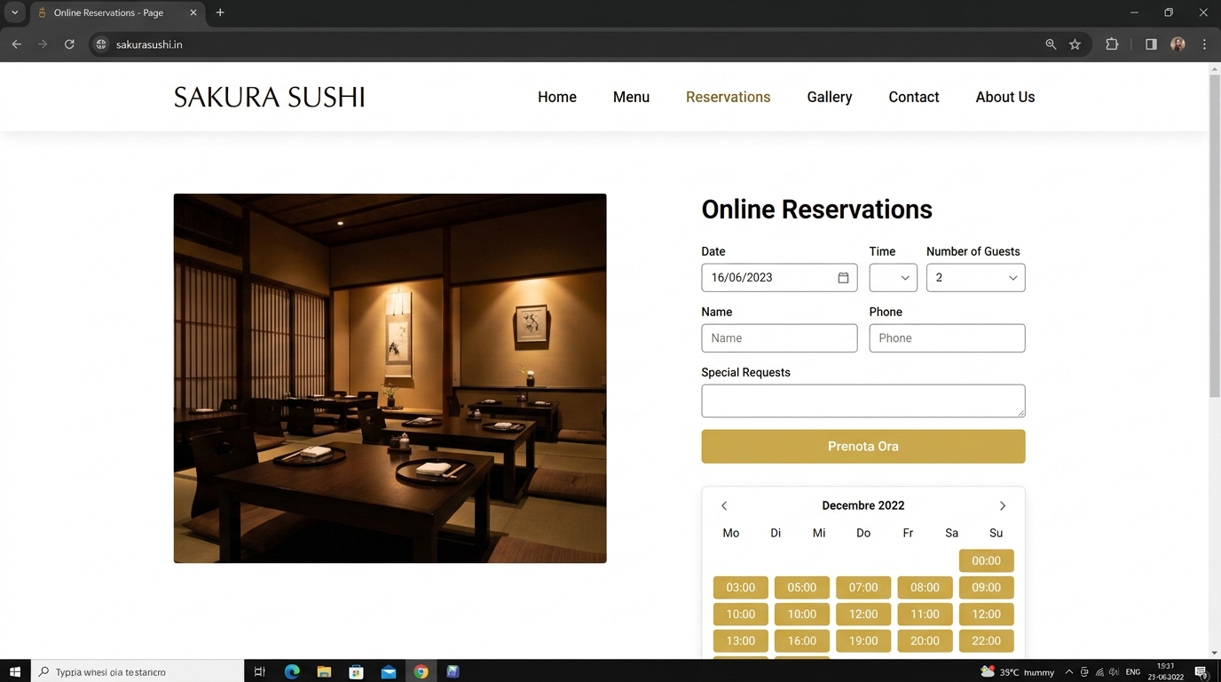 Prenotazioni Desktop